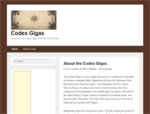 Tablet Screenshot of codexgigas.com