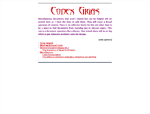 Tablet Screenshot of codexgigas.net